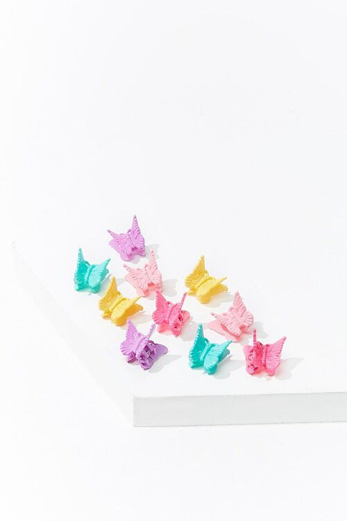 PINK/MULTI Assorted Butterfly Hair Clips, image 1