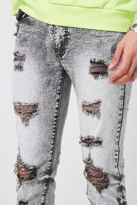 Distressed Bleach Washed Skinny Jeans, image 5