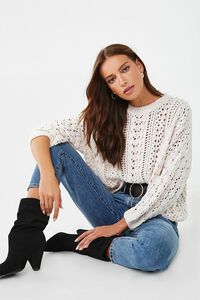 Open-Knit Chenille Sweater, image 4