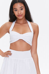 WHITE Sweetheart Crop Top & Skirt Set, image 5