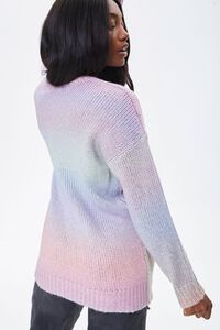 PURPLE/MULTI Watercolor Ribbed Sweater, image 3