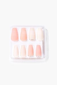 NUDE Faux Gem Tipped Press-On Nails, image 1