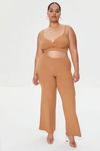 SAFARI Plus Size Cropped Cami & Pants Set, image 4