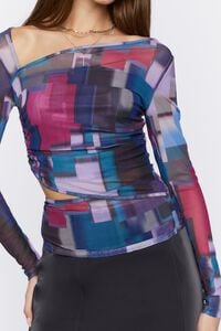 Asymmetrical Abstract Print Top, image 5
