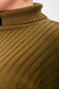 BROWN Plus Size Sweater-Knit Turtleneck Top, image 5