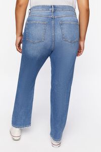 MEDIUM DENIM Plus Size High-Rise Straight-Leg Jeans, image 4