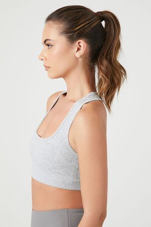 FOREVER 21 Athletic Strappy Sports Bra Charcoal Gray Women's Size Small S