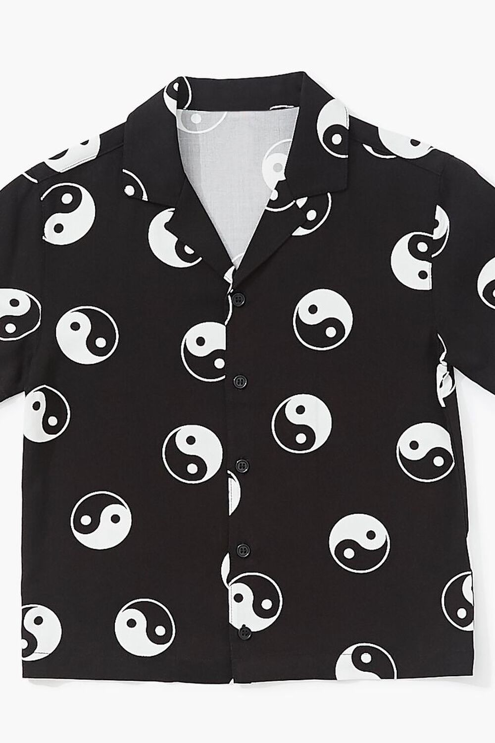 BLACK/WHITE Kids Yin Yang Print Shirt (Girls + Boys), image 3