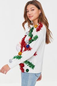 IVORY/MULTI Santa Snow Globe Sweater, image 2