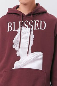 BURGUNDY/MULTI Blessed Graphic Fleece Hoodie, image 5