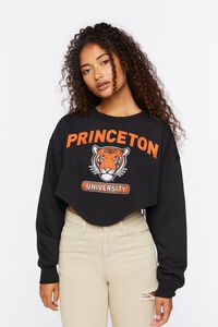 BLACK/MULTI Princeton University Cropped Pullover, image 1