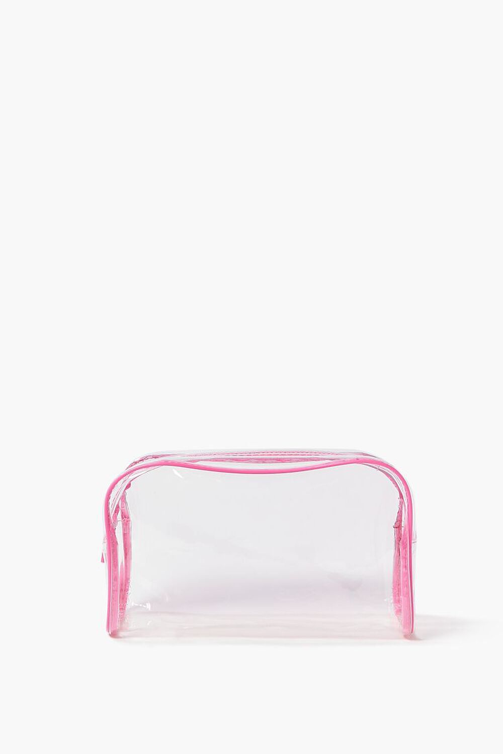 PINK/CLEAR Makeup Bag & Travel Bottle Set, image 1
