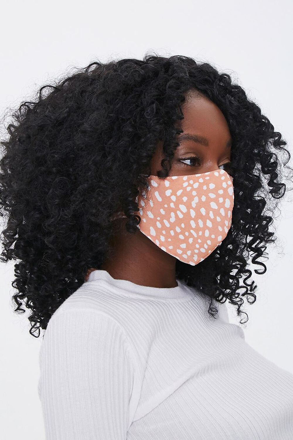 Spotted Print Face Mask, image 1