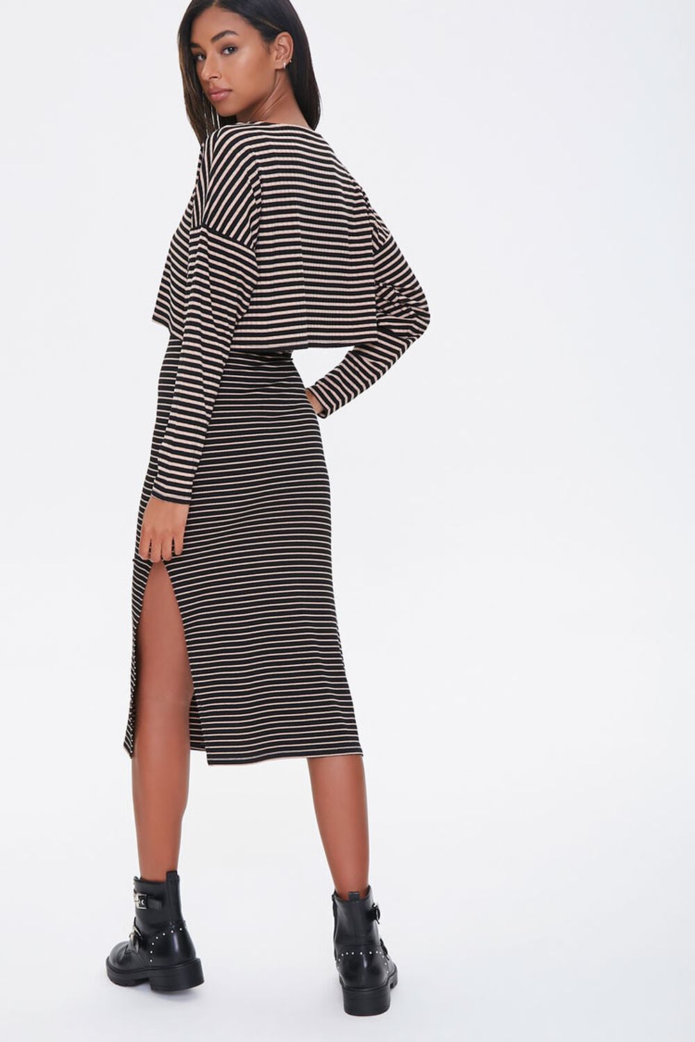 Striped Top & Skirt Set, image 2