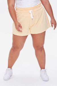 PEACH Plus Size French Terry Shorts, image 2