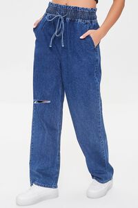 DARK DENIM Premium High-Waist 90s Fit Jeans, image 2
