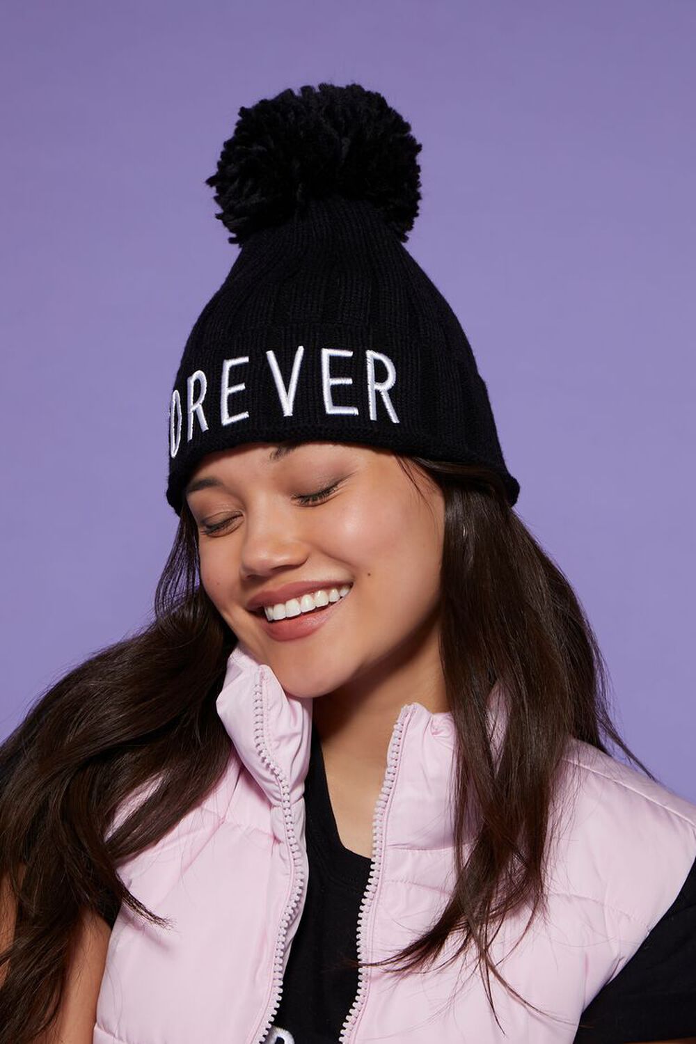 Embroidered Forever Beanie, image 2