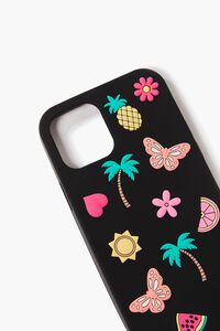 BLACK/MULTI Palm Tree Case for iPhone 12, image 2