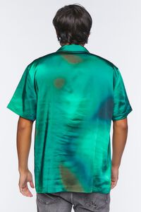 GREEN/MULTI Satin Tie-Dye Shirt, image 3