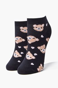 Bear Print Ankle Socks, image 1