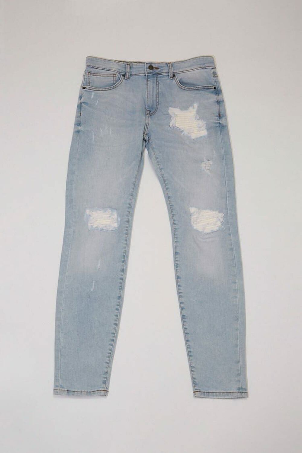 LIGHT DENIM Distressed Faded Jeans, image 1
