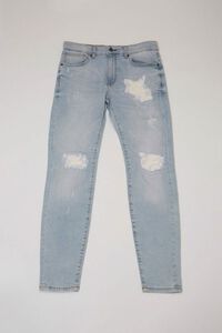 LIGHT DENIM Distressed Faded Jeans, image 1