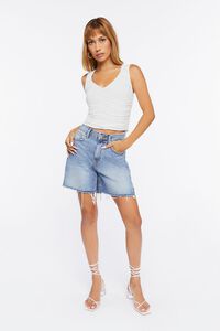 IVORY Ruched Crop Top, image 4
