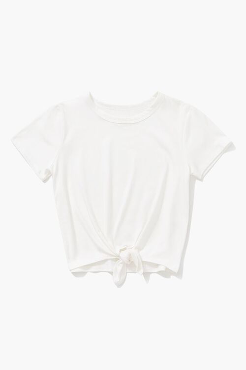 Girls Knotted-Front Tee (Kids)