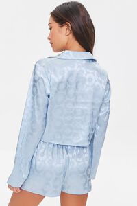 CLOUD Floral Shirt & Shorts Pajama Set, image 3