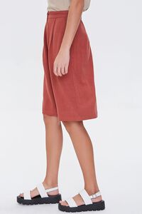 RUST Linen-Blend Bermuda Shorts, image 3