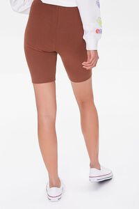 BROWN Cotton-Blend Biker Shorts, image 4
