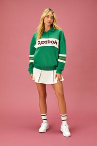 GREEN/MULTI Reebok French Terry Pullover, image 4