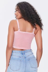 PINK/MULTI Felt Cute Graphic Cropped Cami, image 3