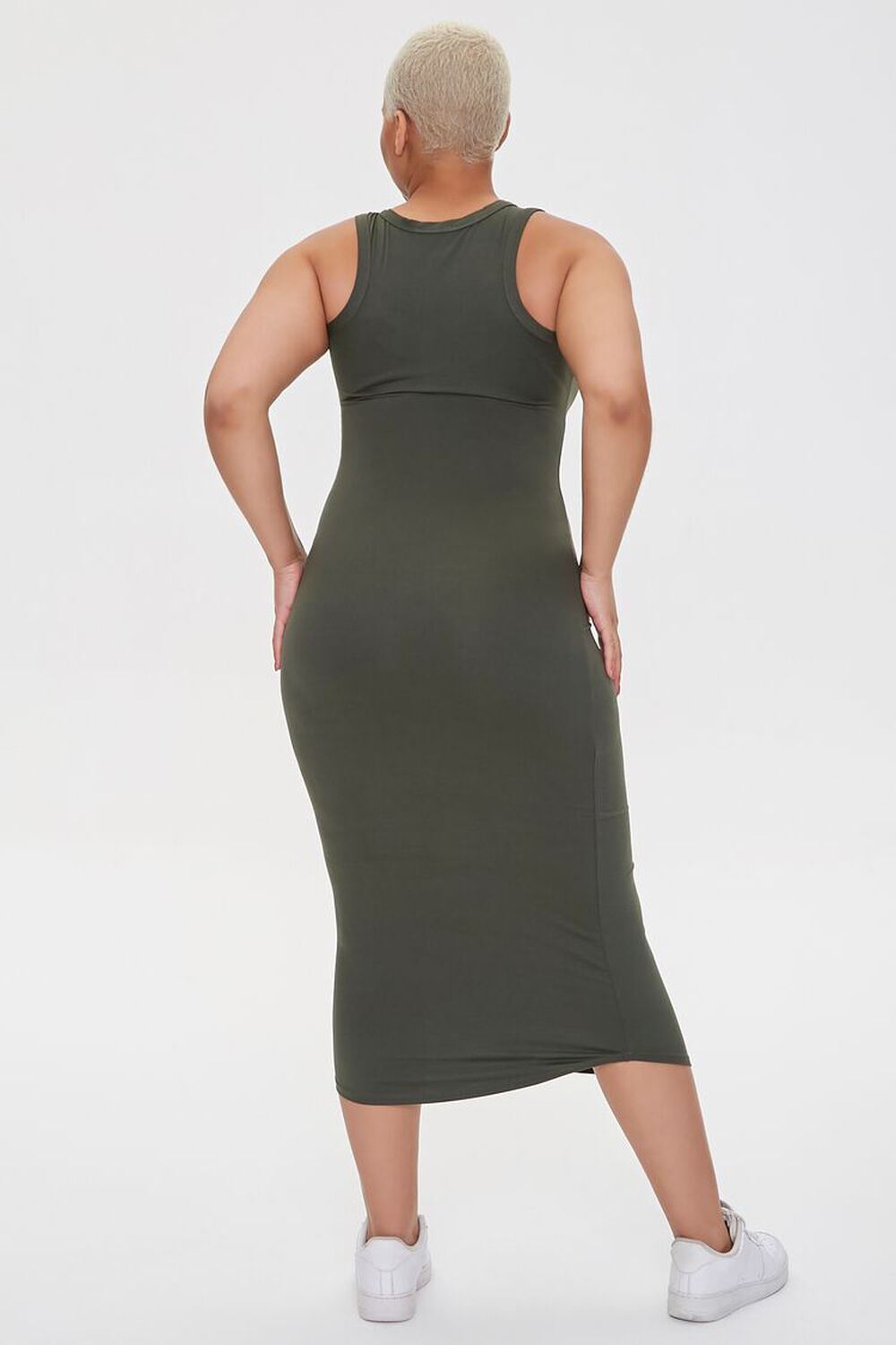 OLIVE Plus Size Tank Midi Dress, image 3