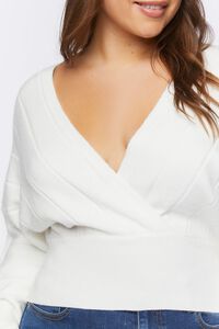 VANILLA Plus Size Plunging Dolman-Sleeve Sweater, image 5