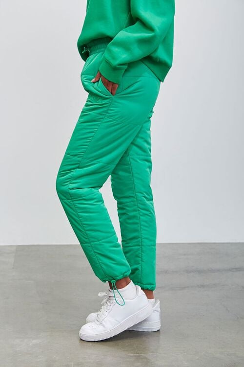 GREEN Pantone Quilted Joggers, image 3
