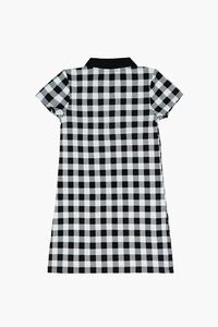BLACK/WHITE Girls Checkered Dress (Kids), image 2