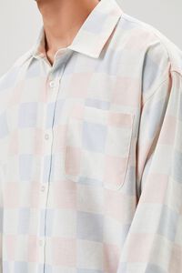 PINK/MULTI Checkered Button-Front Shirt, image 5