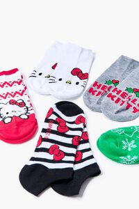 Christmas Hello Kitty Ankle Socks Set - 5 pack, image 2