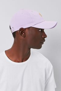 LAVENDER/YELLOW Floral Embroidered Graphic Dad Cap, image 2