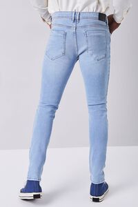 LIGHT DENIM Premium Distressed Slim-Fit Jeans, image 4