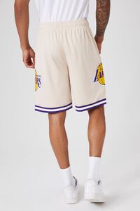 TAUPE/MULTI Los Angeles Lakers Basketball Shorts, image 4