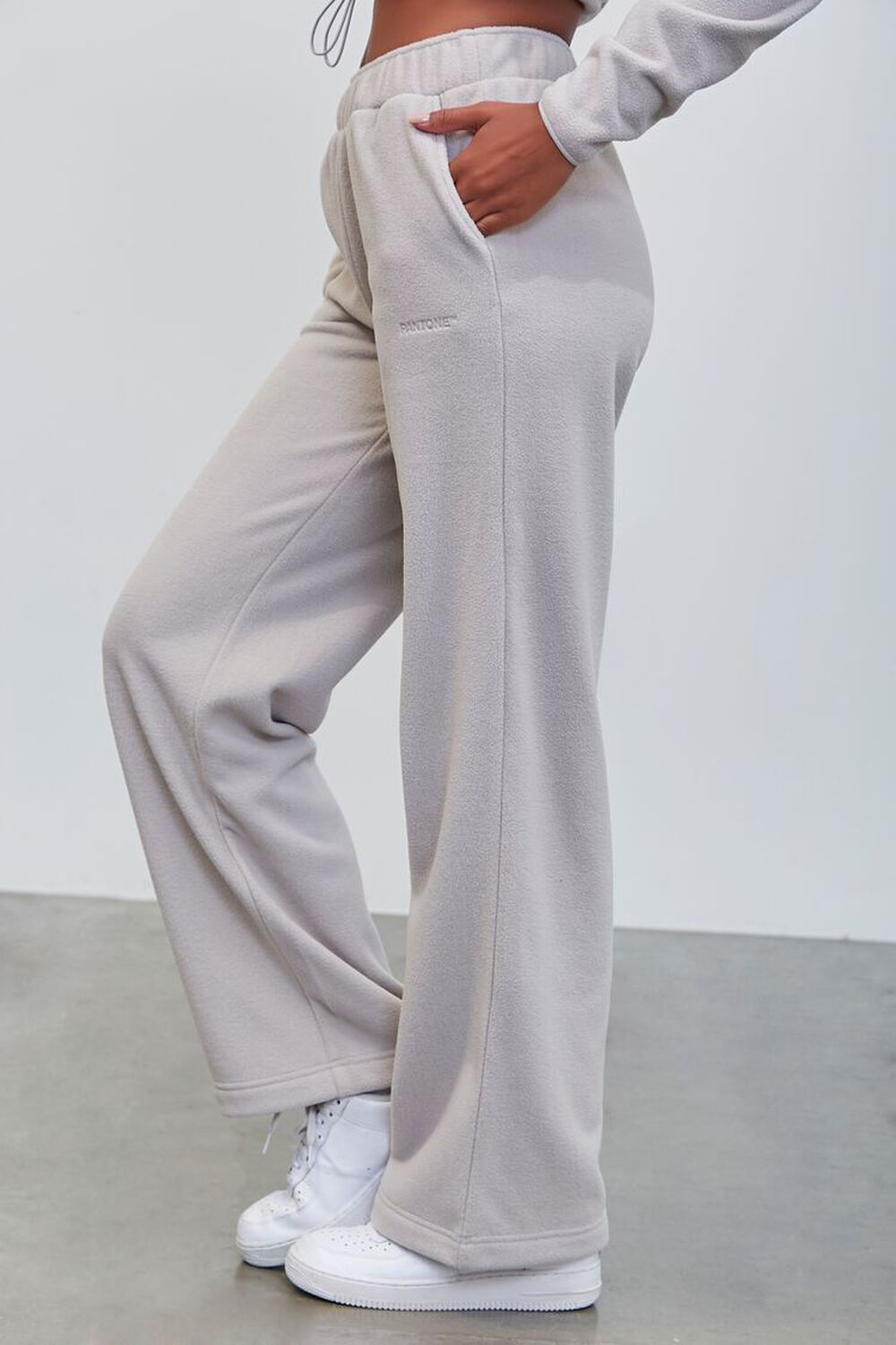 GREY Pantone Fleece Sweatpants, image 3