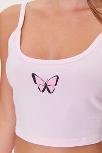 LIGHT PINK/MULTI Butterfly Cami & Shorts Pajama Set, image 5