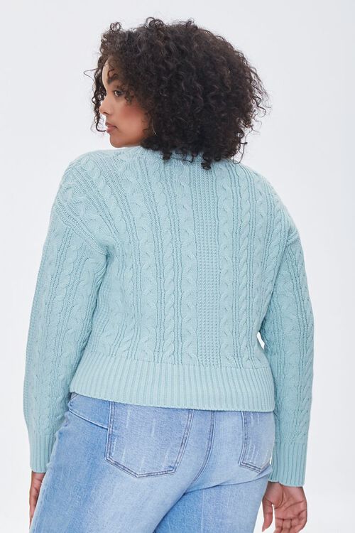 SAGE Plus Size Pantone Cardigan Sweater, image 3