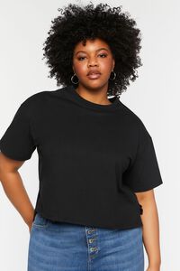 Plus Size Boxy High-Low Tee, image 1