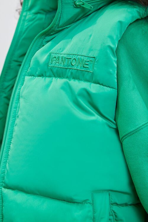 GREEN Pantone Puffer Vest, image 5