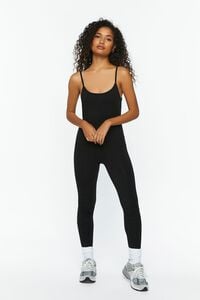 BLACK Fitted Cami Jumpsuit, image 4