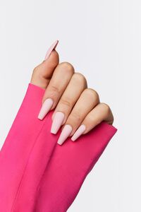 PINK Opaque Coffin Press-On Nails, image 1