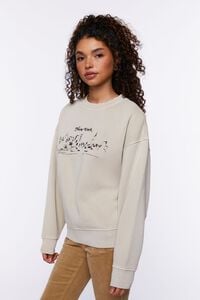 TAUPE/MULTI New York Graphic Pullover, image 2